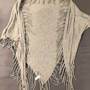 Juicy Couture Grey Fringe Scarf